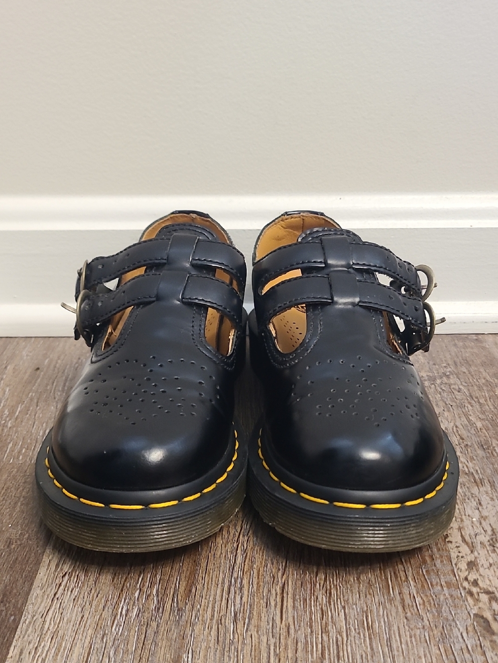 Dr Martens 8065 Mary Jane Buckle Strap Shoes - Picture 2 of 9